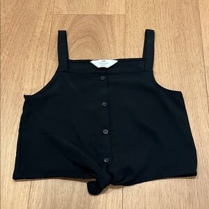 H&M Black Button-Up Top